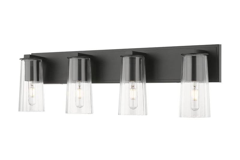 Z-Lite 826-4V-MB Four Light Vanity, Matte Black