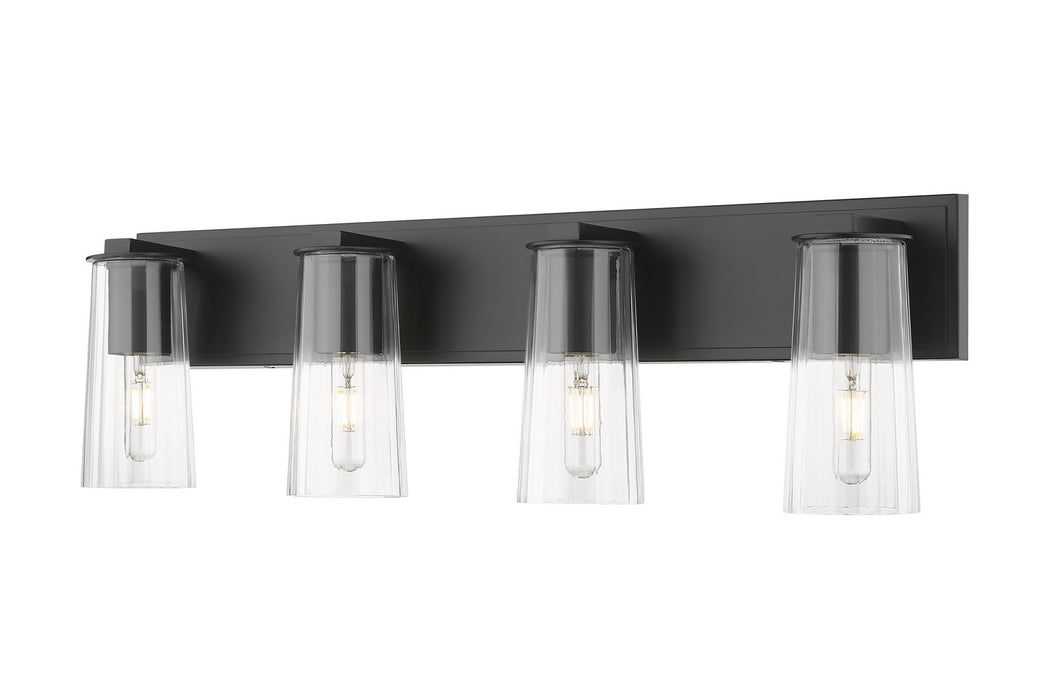 Z-Lite 826-4V-MB Four Light Vanity, Matte Black