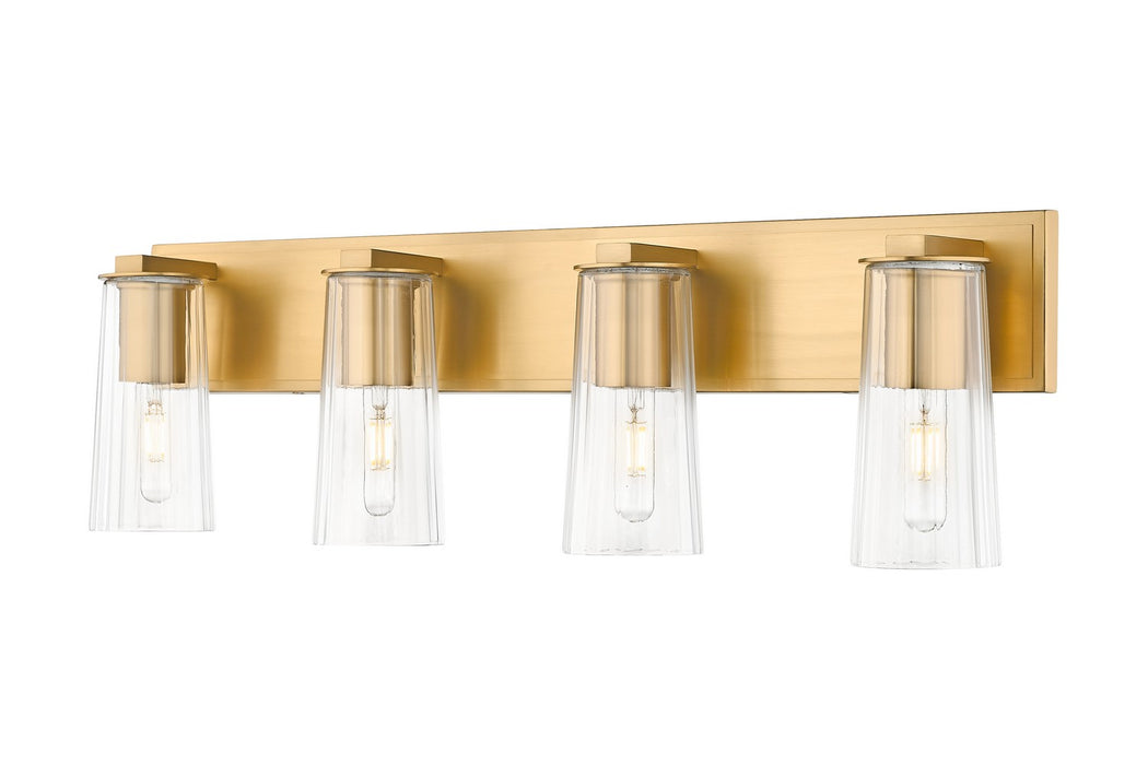 Z-Lite 826-4V-MGLD Four Light Vanity, Modern Gold