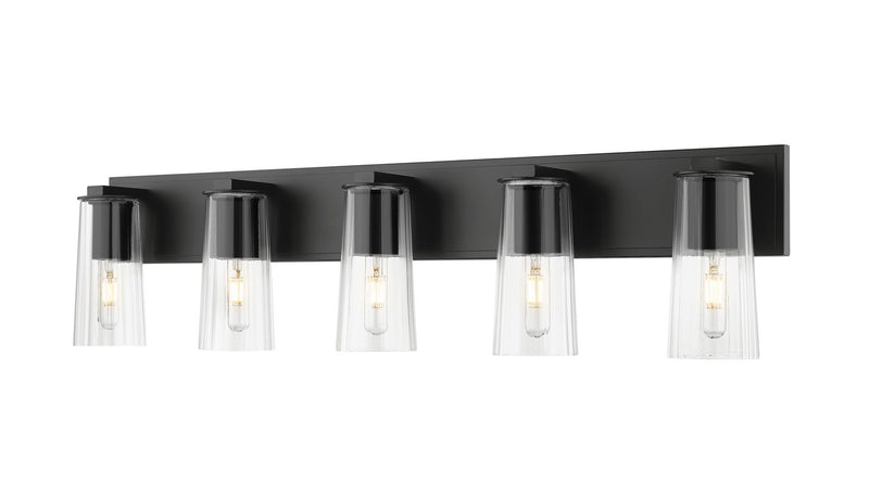 Z-Lite 826-5V-MB Five Light Vanity, Matte Black