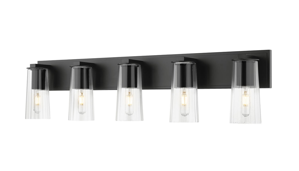 Z-Lite 826-5V-MB Five Light Vanity, Matte Black