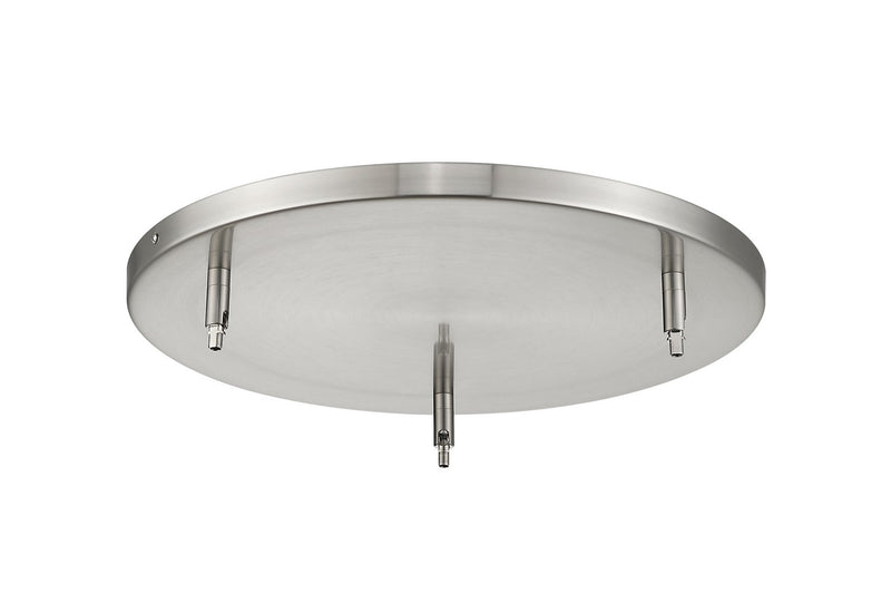 Z-Lite CP1803-BN Three Light Ceiling Plate, Brushed Nickel