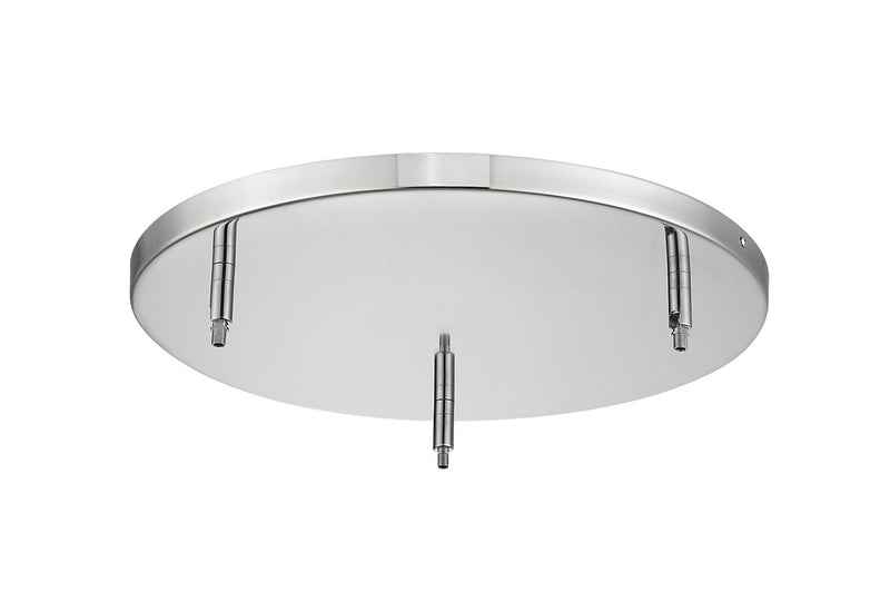 Z-Lite CP1803-CH Three Light Ceiling Plate, Chrome