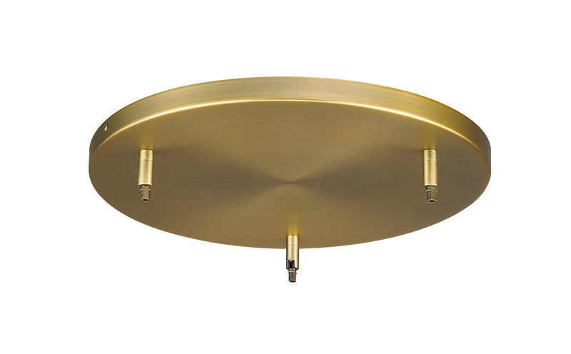 Z-Lite CP1803-HBR Three Light Ceiling Plate, Heritage Brass