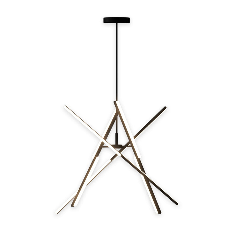 Artcraft AC7709BK LED Chandelier, Black