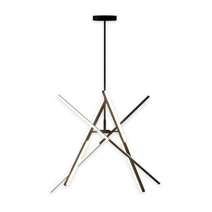 Artcraft AC7709BK LED Chandelier, Black