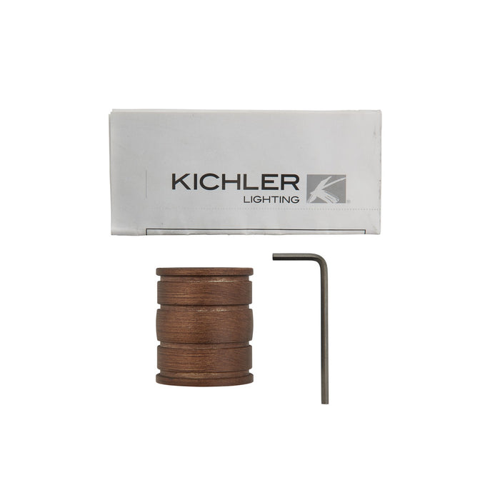 Kichler 337007WN Decorative Coupler, Walnut