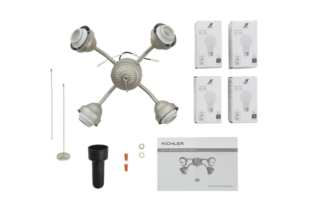 Kichler 350015NI LED Fan Fitter, Brushed Nickel