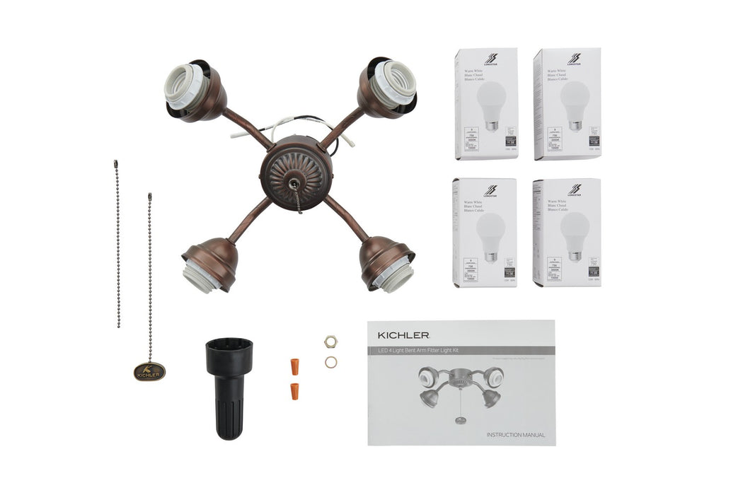 Kichler 350015OBB LED Fan Fitter, Oil Brushed Bronze