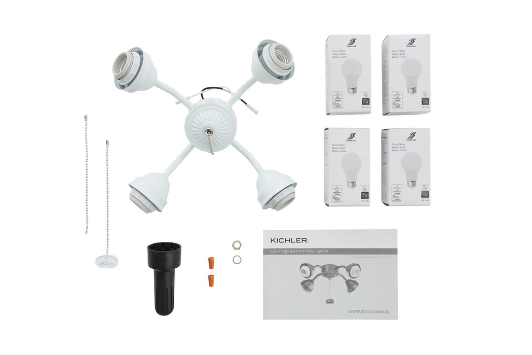 Kichler 350015WH LED Fan Fitter, White