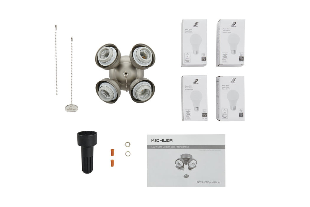 Kichler 350210NI LED Fan Fitter, Brushed Nickel