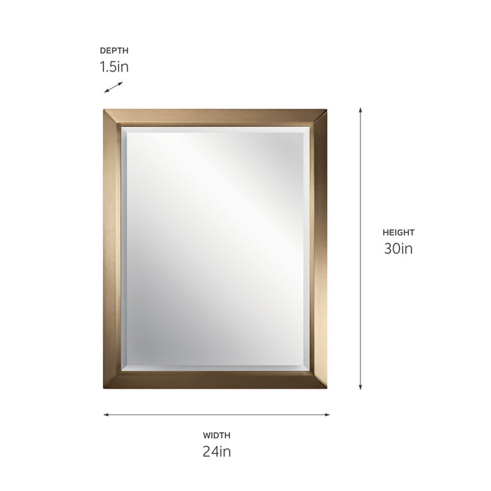 Kichler 41011CPZ Mirror, Champagne Bronze