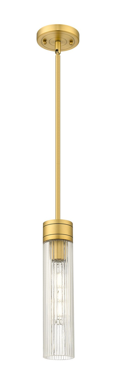 Innovations 617-1S-BB-G617-11SCL One Light Mini Pendant, Brushed Brass