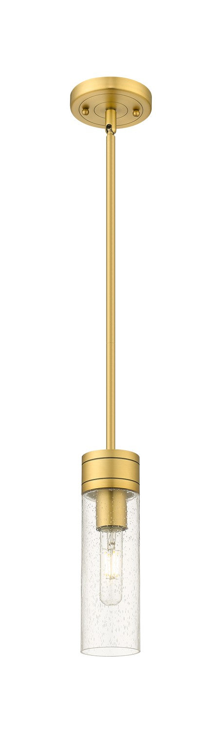 Innovations 617-1S-BB-G617-8SDY One Light Mini Pendant, Brushed Brass