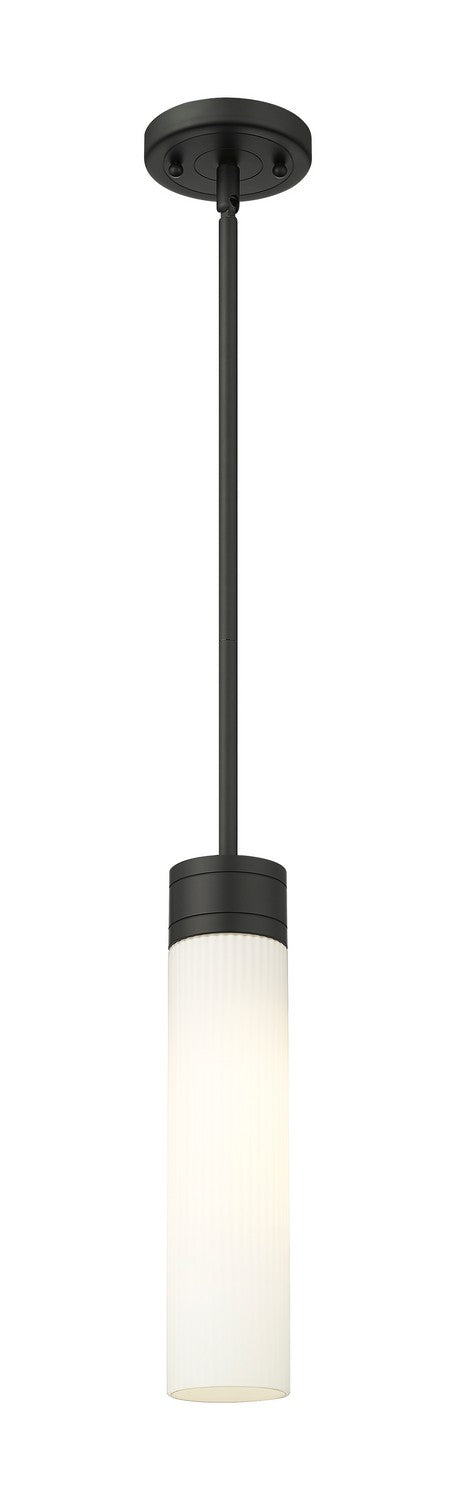 Innovations 617-1S-BK-G617-11SWH One Light Mini Pendant, Matte Black