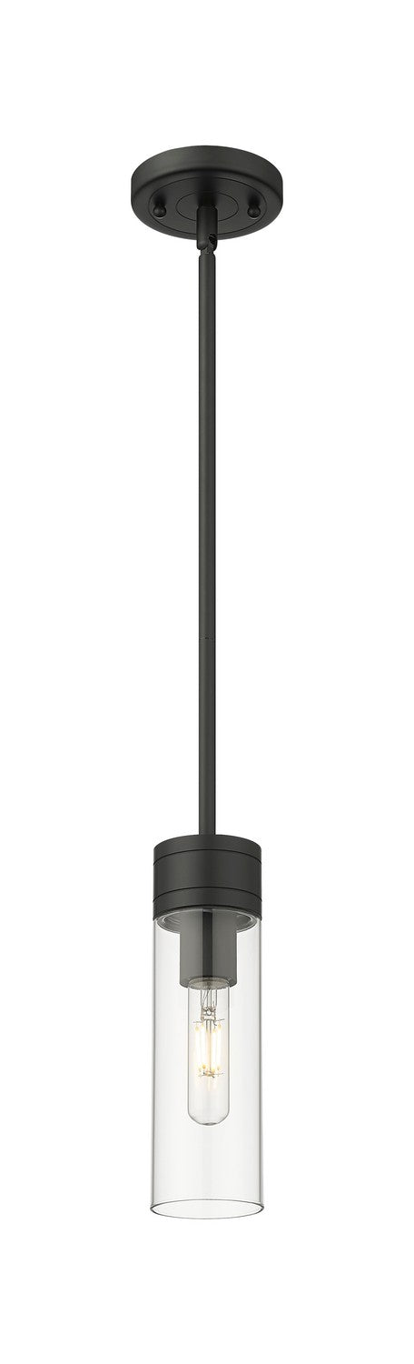 Innovations 617-1S-BK-G617-8CL One Light Mini Pendant, Matte Black