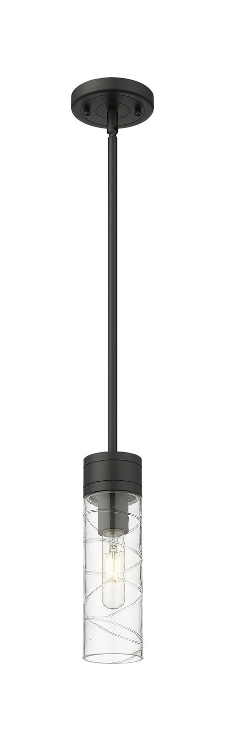 Innovations 617-1S-BK-G617-8DE One Light Mini Pendant, Matte Black