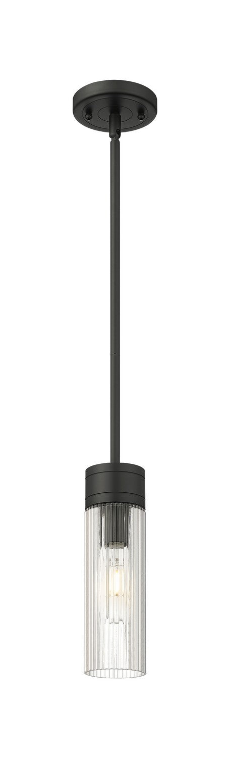 Innovations 617-1S-BK-G617-8SCL One Light Mini Pendant, Matte Black