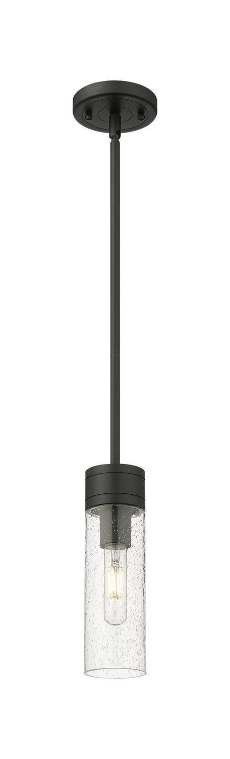 Innovations 617-1S-BK-G617-8SDY One Light Mini Pendant, Matte Black