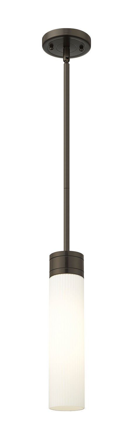 Innovations 617-1S-OB-G617-11SWH One Light Mini Pendant, Oil Rubbed Bronze