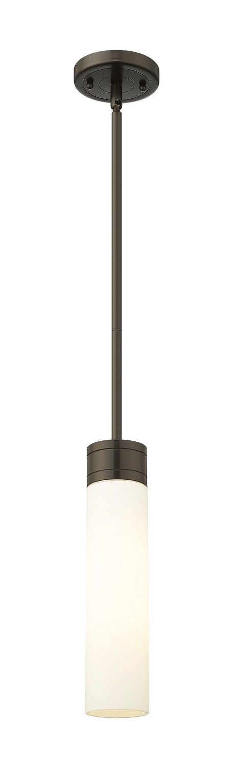 Innovations 617-1S-OB-G617-11WH One Light Mini Pendant, Oil Rubbed Bronze