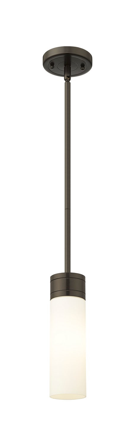 Innovations 617-1S-OB-G617-8WH One Light Mini Pendant, Oil Rubbed Bronze