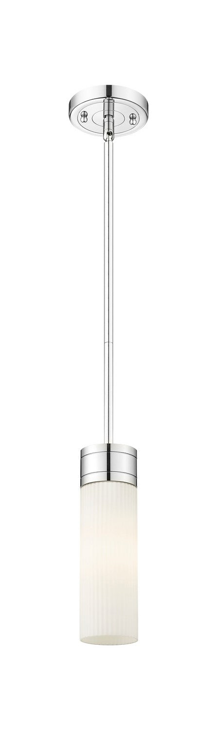 Innovations 617-1S-PC-G617-8SWH One Light Mini Pendant, Polished Chrome