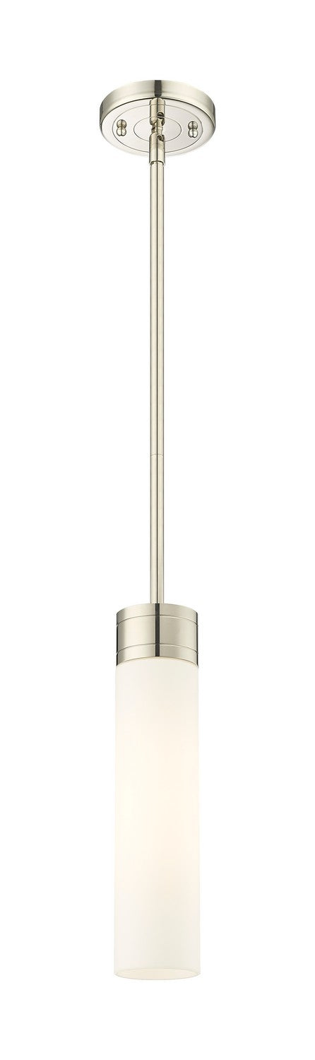 Innovations 617-1S-PN-G617-11WH One Light Mini Pendant, Polished Nickel