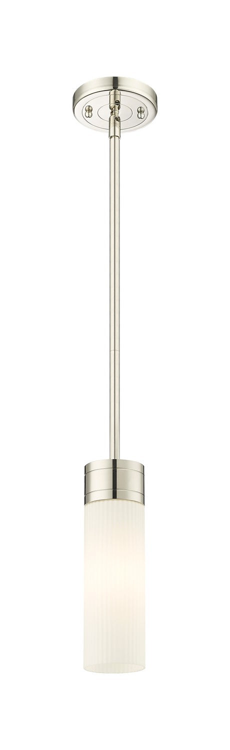 Innovations 617-1S-PN-G617-8SWH One Light Mini Pendant, Polished Nickel