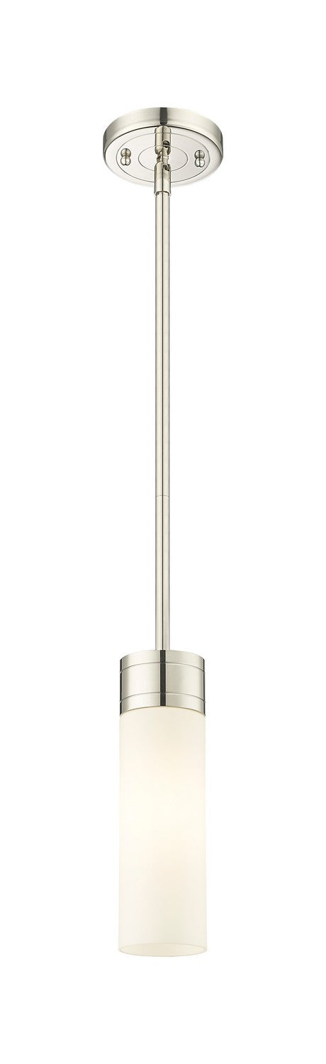 Innovations 617-1S-PN-G617-8WH One Light Mini Pendant, Polished Nickel