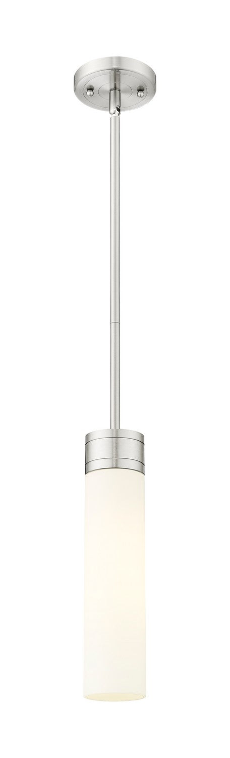 Innovations 617-1S-SN-G617-11WH One Light Mini Pendant, Satin Nickel