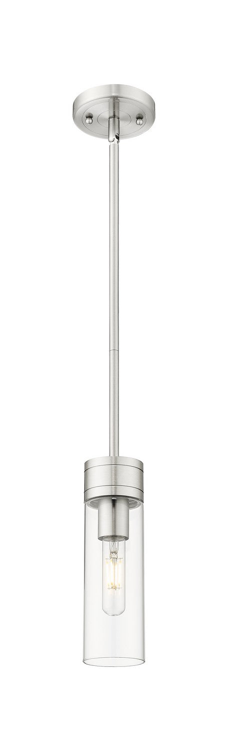 Innovations 617-1S-SN-G617-8CL One Light Mini Pendant, Satin Nickel