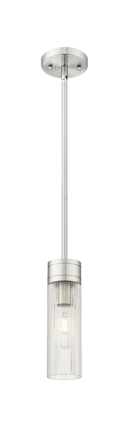 Innovations 617-1S-SN-G617-8SCL One Light Mini Pendant, Satin Nickel