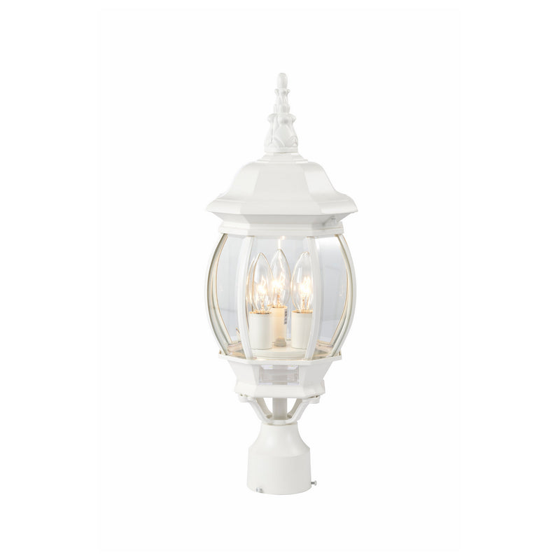 Nuvo Lighting 60-897 Three Light Post Lantern, White