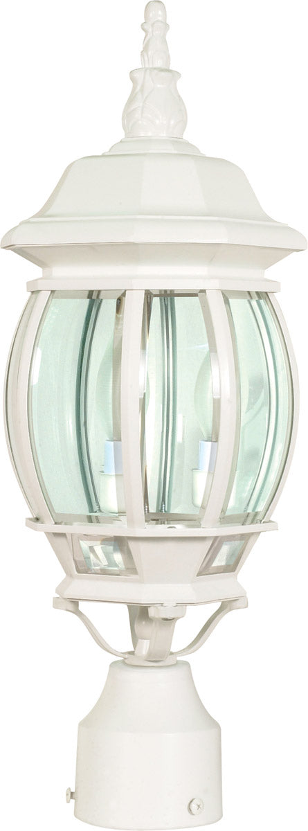 Nuvo Lighting 60-897 Three Light Post Lantern, White