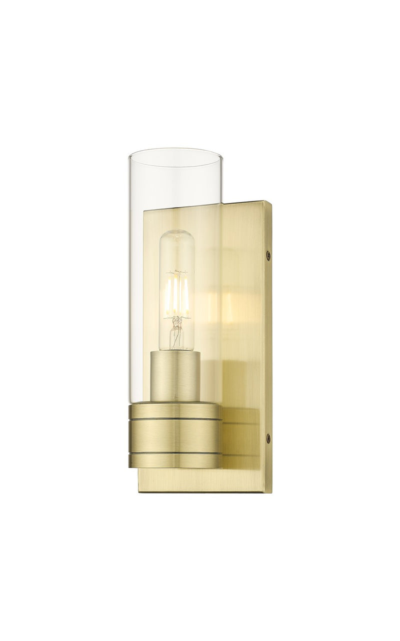 Innovations 617-1W-AB-G617-8CL One Light Wall Sconce, Antique Brass