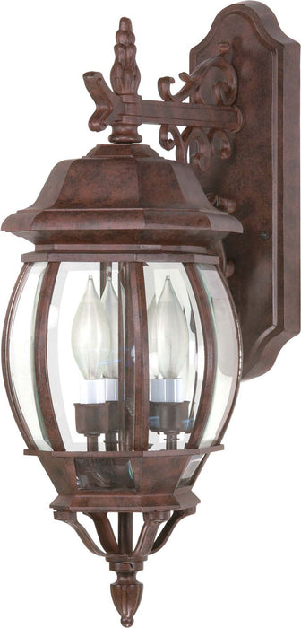 Nuvo Lighting 60-892 Three Light Outdoor Wall Lantern, Old Bronze