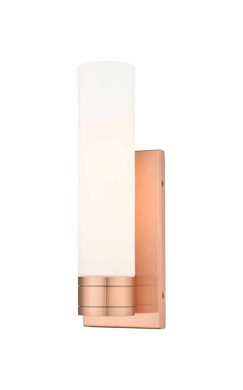 Innovations 617-1W-AC-G617-11WH One Light Wall Sconce, Antique Copper