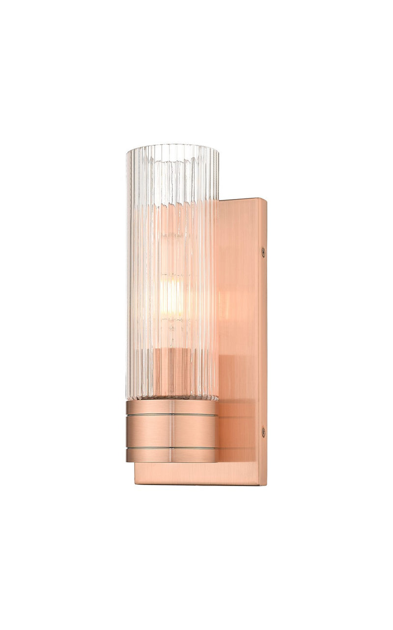 Innovations 617-1W-AC-G617-8SCL One Light Wall Sconce, Antique Copper