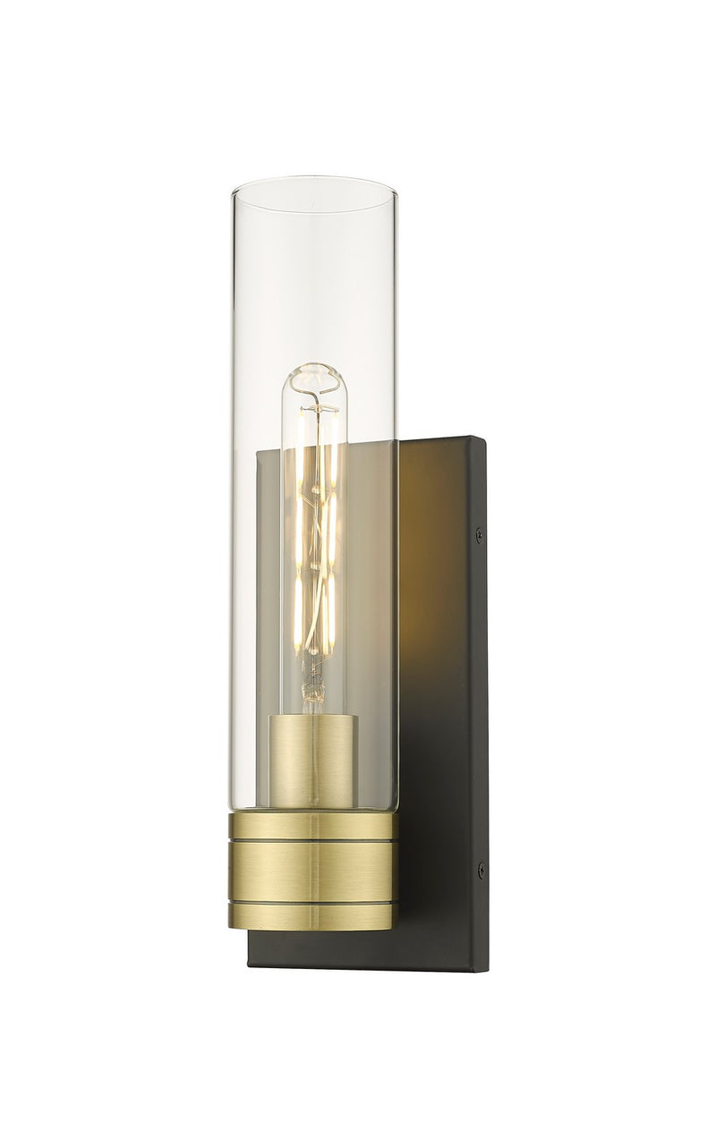Innovations 617-1W-BAB-G617-11CL One Light Wall Sconce, Black Antique Brass