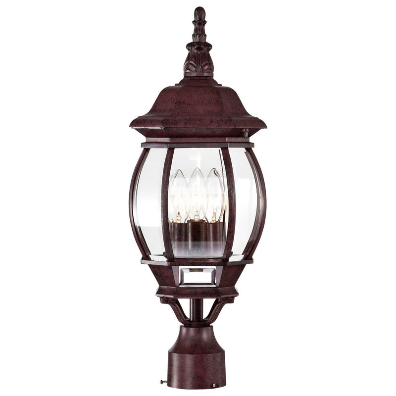 Nuvo Lighting 60-898 Three Light Post Lantern, Old Bronze