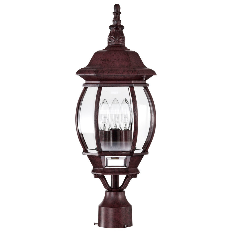 Nuvo Lighting 60-898 Three Light Post Lantern, Old Bronze