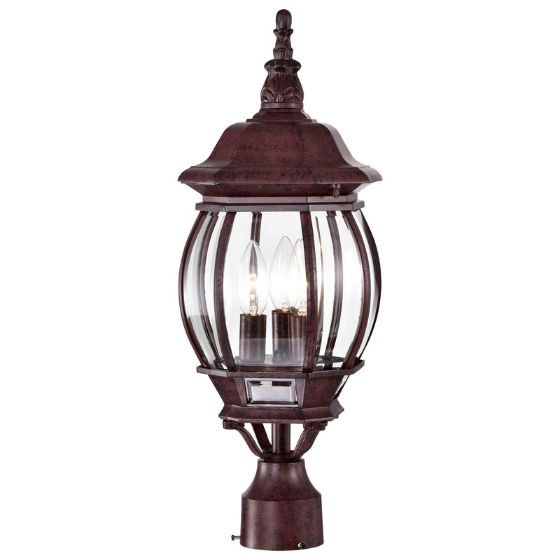 Nuvo Lighting 60-898 Three Light Post Lantern, Old Bronze