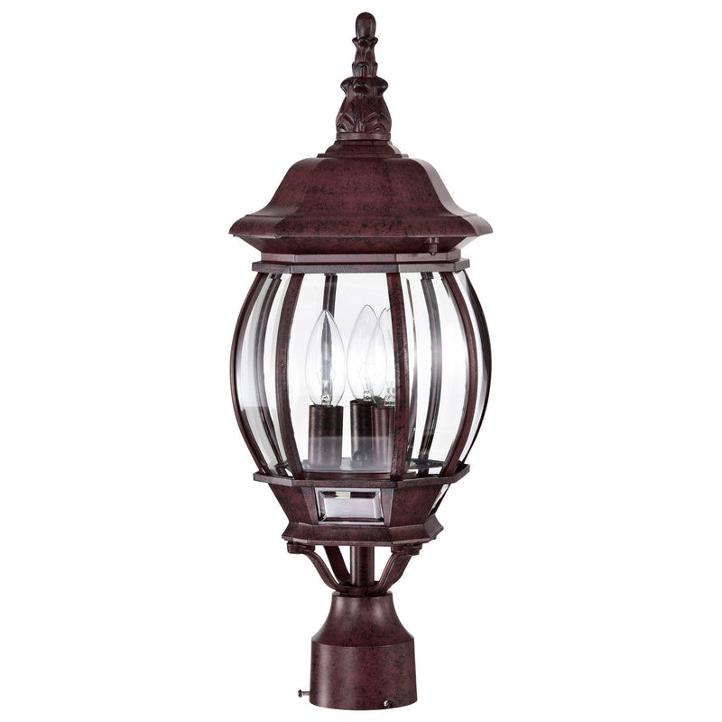 Nuvo Lighting 60-898 Three Light Post Lantern, Old Bronze