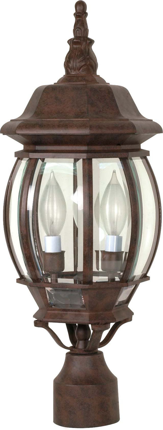 Nuvo Lighting 60-898 Three Light Post Lantern, Old Bronze