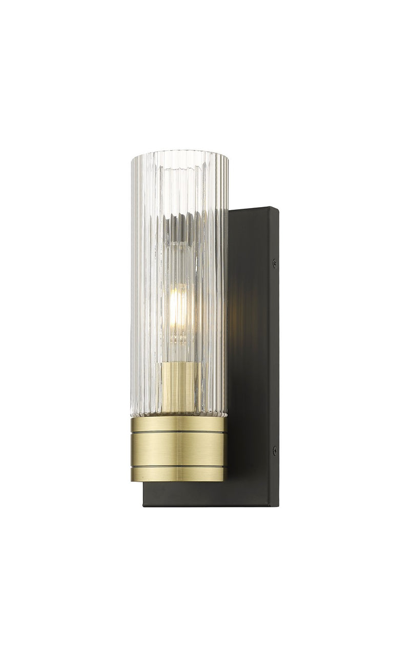 Innovations 617-1W-BAB-G617-8SCL One Light Wall Sconce, Black Antique Brass