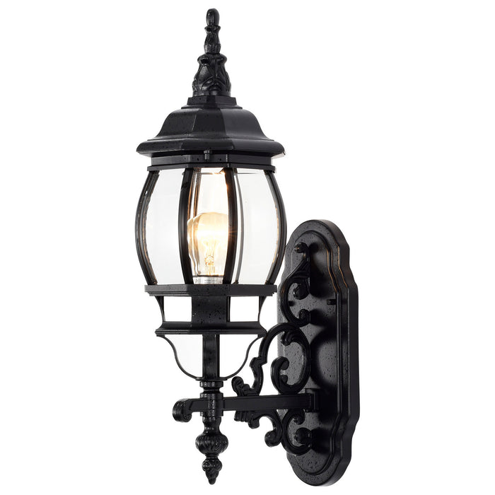 Nuvo Lighting 60-887 One Light Outdoor Wall Lantern, Textured Black