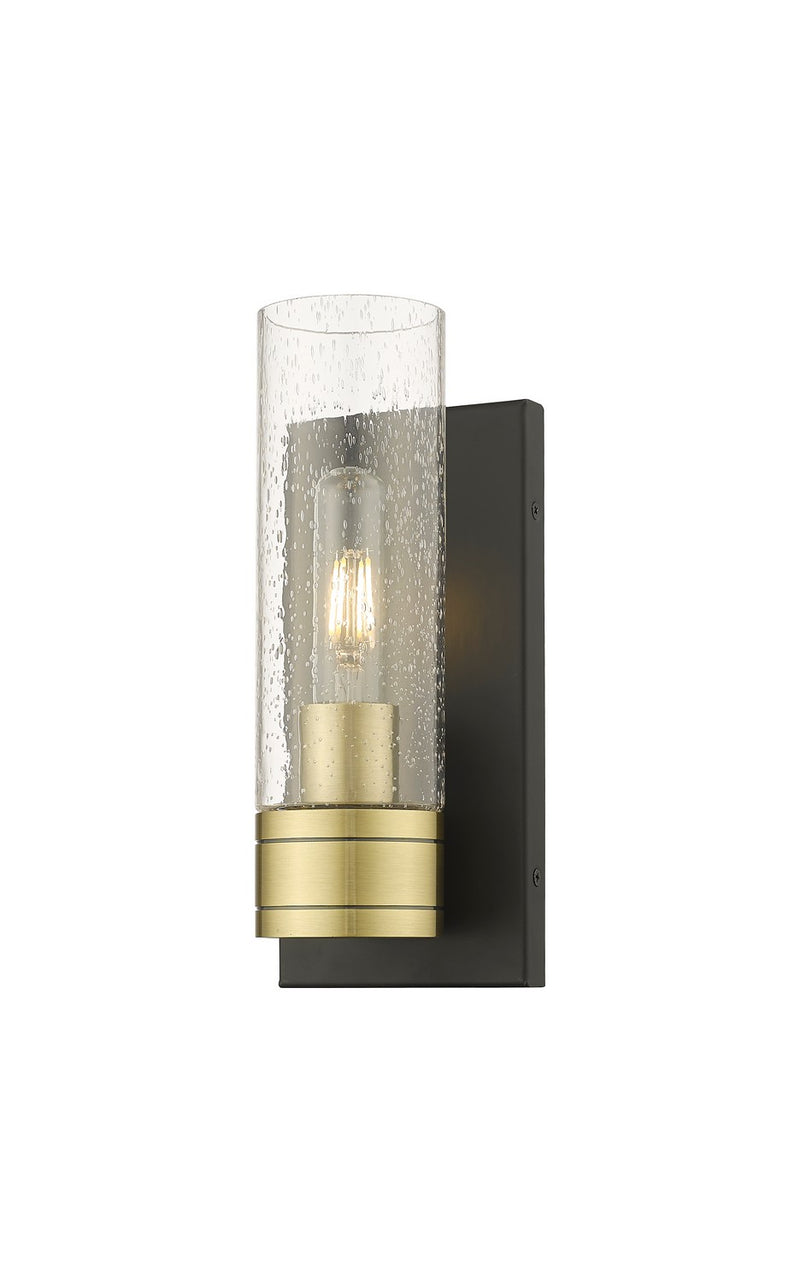 Innovations 617-1W-BAB-G617-8SDY One Light Wall Sconce, Black Antique Brass