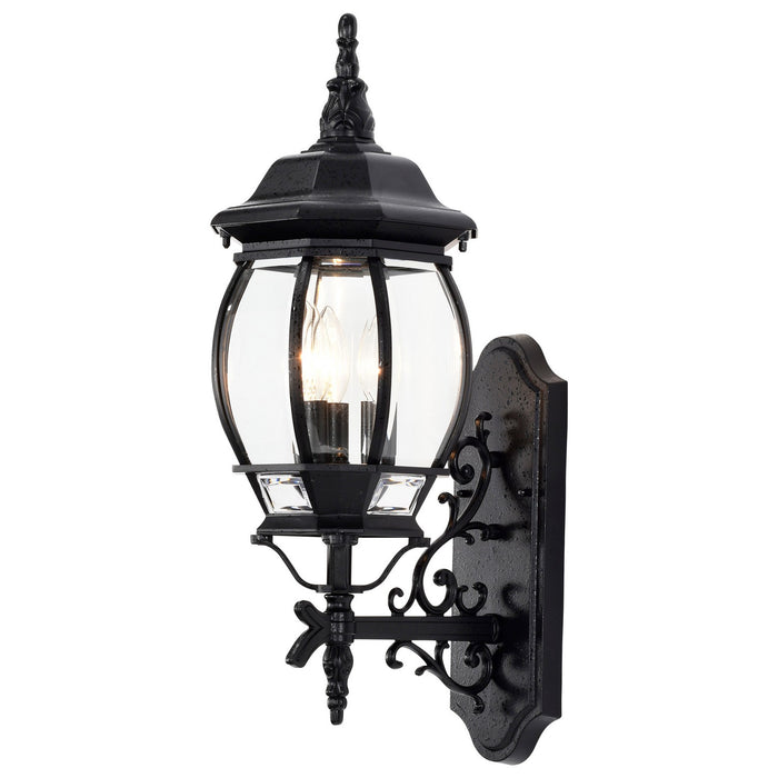 Nuvo Lighting 60-890 Three Light Outdoor Wall Lantern, Textured Black