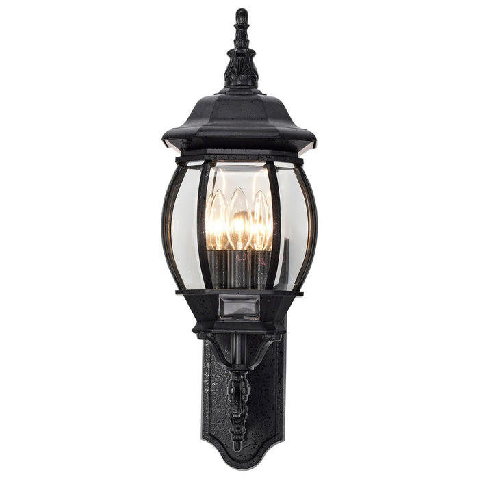 Nuvo Lighting 60-890 Three Light Outdoor Wall Lantern, Textured Black